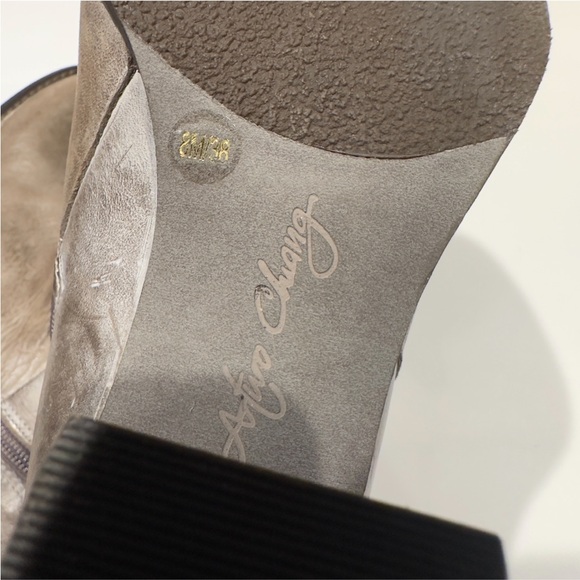 Arturo Chiang Sanya Distressed brown booties - Picture 4 of 6